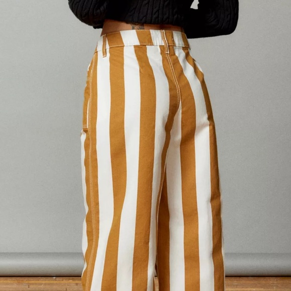 NEW UO BDG Joey Striped Straight Leg Pants - Picture 3 of 10